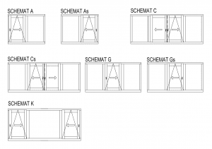 schemat okna Patio PSK